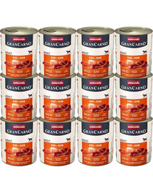 ANIMONDA GranCarno zestaw z wołowiną i kurczakiem 12 x 800 g