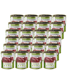 RAFI Super z jeleniem i sercami z kaczki 24x800g pasztet dla psów