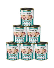 RAFI Super z perliczką i wątróbką wołową 6x800g pasztet dla psów 
