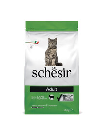SCHESIR Trockenfutter mit Lamm für adulte Katzen 1,5 kg