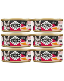 VOSKES Soup with Salmon Suppe mit Lachs für Katzen getreidefrei 6x50 g