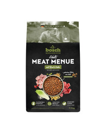 BOSCH Meat Menue Trockenfutter mit Rind und Huhn für adulte Hunde glutenfrei 2,5 kg