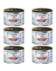 SUPER RAFI Mini Pure Line Nassfutter mit Lamm und Süßkartoffeln adulte kleine Hunderassen 6x185g