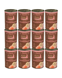 FITMIN Purity Puppy Chicken with Salmon 12x400 g kurczak z łososiem, karma mokra dla szczeniąt
