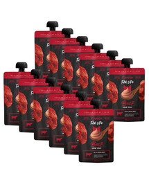 FITMIN For Life Cat Cream Sauce Beef 12x100g kremowe saszetki z wołowiną dla kotów