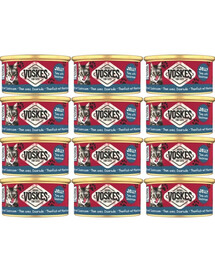 VOSKES Nassfutter mit Thunfisch und Dorade in Gelee für Katzen 12x85 g
