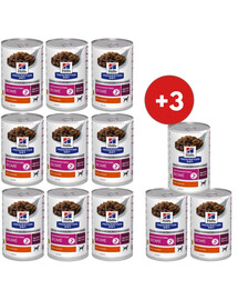 HILL'S Prescription Diet Gastrointestinal Biome mit Huhn für Hunde 9x370g + 3 Dosen GRATIS!