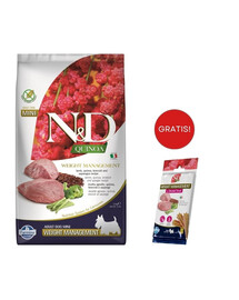 FARMINA N&D Quinoa Dog Adult Mini Weight Management 2.5 kg + Snack Dental Treat Weight management Mini 60 g GRATIS!