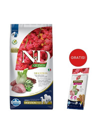 FARMINA N&D Quinoa Dog Adult Medium&Maxi Digestion Lamb & Fennel 7 kg + Snack Dental Treat Digestion Medium/Maxi 100g GRATIS!