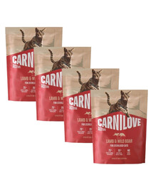 CARNILOVE Active Sterilised Trockenfutter Lamm und Wildschwein für sterilisierten Katzen 4x400 g
