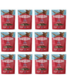 CARNILOVE Dog Soft Snack Trout 12x200g miękkie przysmaki z pstrągiem dla dorosłych psów