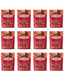 CARNILOVE Dog Jerky Beef Fillet 12x100g przysmaki z wołowiną dla dorosłych psów
