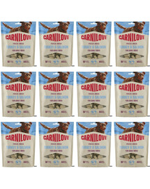 CARNILOVE Dog Freeze Dried Turkey and Salmon 12x60g liofilizowane przysmaki z indykiem i łososiem dla psów