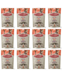 CARNILOVE Freeze-Dried Snack Cat Beef 12x40 g z wołowiną i kocimiętką, liofilizowane przysmaki dla kotów