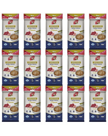 FARMINA N&D Quinoa Digestion cremiger Snacks mit Huhn und Thunfisch für Katzen mit empfindlicher Verdauung 15x60 g