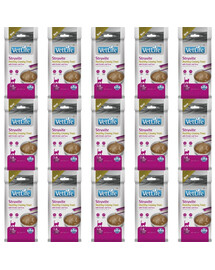 FARMINA Vet Life Cat Struvite cremiger Snack mit Huhn und Thunfisch für Katzen zur Unterstützung des Harnsystems 15x60 g