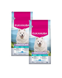 EUKANUBA Special Care Adult Sensitive Skin Trockenfutter für adulte Hunde mit empfindlicher Haut 2x12 kg