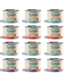 KATIDO Adult Cat Superpremium Mix Smaków 12 x 200g mokra karma dla kota