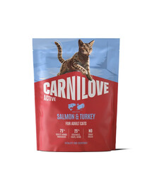 CARNILOVE Active Cat Salmon and Turkey Adult Lachs und Truthahn für alle adulte Katzen 400g