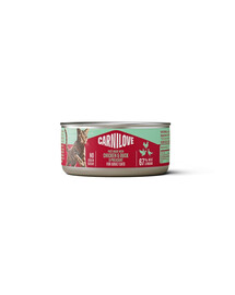 CARNILOVE Cat Can Paté Chicken, Duck and Pheasant 100 g z kurczakiem, kaczką i bażantem, pasztet dla kotów
