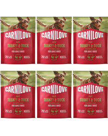 CARNILOVE Nassfutter Pastete mit Truthahn und Ente für adulte Hunde getreidefrei 6x300g