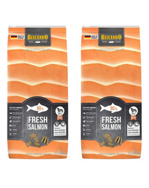 BELCANDO Mastercraft Fresh salmon Trockenfutter mit Lachs für adulte Hunde alle Rassen getreidefrei 20 kg (2x10 kg)