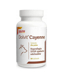DOLFOS Dolvit Cayenne 90 tab. przeciw zjadaniu odchodów