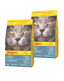JOSERA Cat Leger dla kotów mało aktywnych i po kastracji 2x2 kg