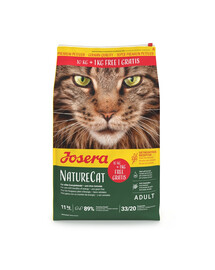 JOSERA NatureCat 10kg+1kg sucha karma bezzbożowa dla kotów