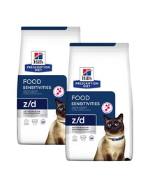 HILL'S Prescription Diet z/d Food Sensitivities Activ Biome 2x6kg dla kotów z wrażliwym układem pokarmowym
