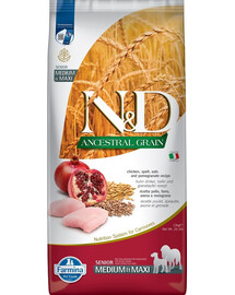 N&D Low Grain Chicken & Pomegranate Senior Medium & Maxi 12 kg