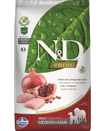 N&D Prime dog adult medium & maxi chicken & pomegranate 12 kg