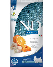N&D Ocean dog adult codfish, pumpkin, orange mini 7 kg