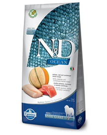 N&D Ocean Dog Adult Giant Maxi salmon, cod, & cantaloupe melon 12 kg łosoś, dorsz, melon kantalupa