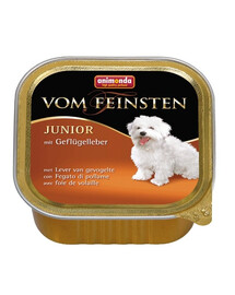 ANIMONDA vom Feinstein Nassfutter mit Geflügelleber für junge Hunde 150g