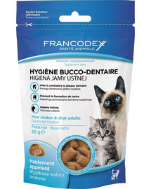 FRANCODEX Leckerbissen für Kätzchen und Katzen - Mundhygiene 65 g