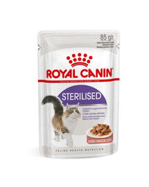 ROYAL CANIN Sterilised in Soße Nassfutter in Soße für ausgewachsene, sterilisierte Katzen