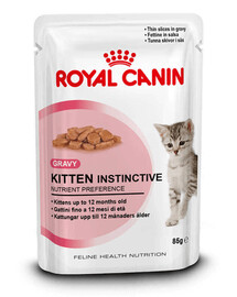 ROYAL CANIN Kitten Instinctive in Soße Nassfutter in Soße für Kätzchen bis 12 Monate