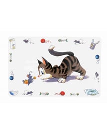TRIXIE Napfunterlage Comic-Katze