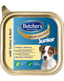 BUTCHER'S Functional Dog Junior mit Truthahn- und Rindfleischpastete 150g