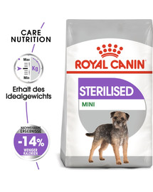 ROYAL CANIN STERILISED MINI Trockenfutter für kastrierte kleine Hunde 1 kg