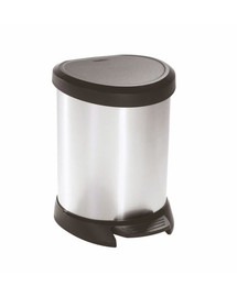 CURVER Metallic's Abfallbehälter 5 Liter, metallic-Silber