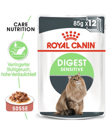 ROYAL CANIN Digest Sensitive Nassfutter für Katzen mit empfindlicher Verdauung 12x85g