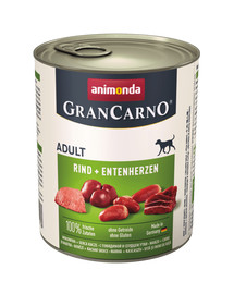 ANIMONDA GranCarno Original Adult RIND + ENTENHERZEN 800 g
