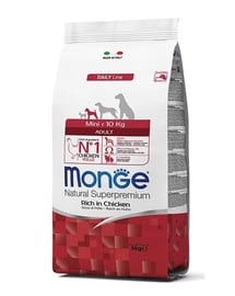 MONGE Mini Adult Hundefutter für kleine Rassen 800g