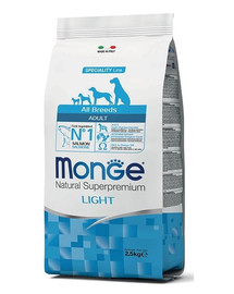 MONGE Light Lachs mit Reis 2,5 kg