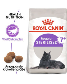 ROYAL CANIN STERILISED 7+ Trockenfutter für ältere kastrierte Katzen 20 kg (2 x 10kg)