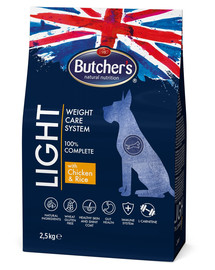 BUTCHER'S Functional Light Dog Dry mit Huhn & Reis 2,5kg