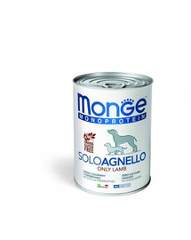 MONGE Monoprotein Solo Dog Lamm 400 g