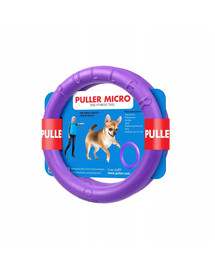 PULLER Micro Dog Fitness Spielring für micro - kleine Hunde, Doppelpack, 13 cm